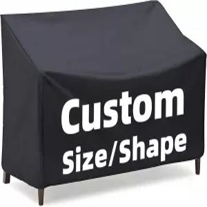 맞춤형 크기 파티오 가구 커버 야외 방수 모양으로 절단 외부 섹션 소파 테이블 의자 세트용 전천후 보호기