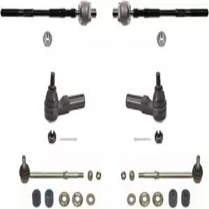 Mac 자동차 부품 144315 6개 섀시 키트 내부 및 외부 타이 로드 스웨이 바 링크 교체 G용