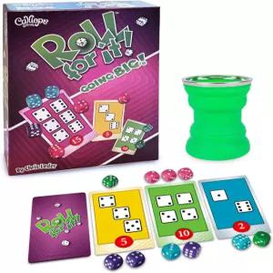 캘리오페 게임즈 대형 오버사이즈 카드와 주사위를 사용한 가족 주사위 게임 은퇴 파티 여행을 위한