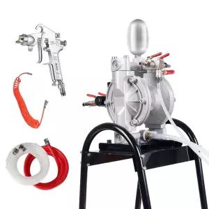 다이아프램 도장 펌프 산업용다이어프램펌프10B+W71파인건+튜브 에어 고압