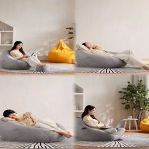 쿠션 대형 모찌 콩주머니 충전 거실 원룸 접이식 좌식