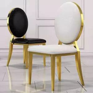 가벼운 스텐 골드 식탁 편한 의자 가죽 식당용 푹신한