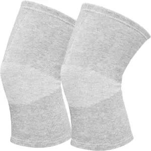 대나무 무릎 소매 보호대 압박 관절염을 위한 탄력적인 따뜻한 Bmboo 회색 소형