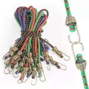 D.Y.A 24피스 10인치 미니 번지 코드 라텍스 신축성 방수포 커버 캔버스 캐노피 오토바이 화물 행