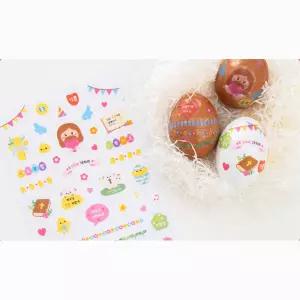 교회유치부 부활절행사 단체활동 색다른 달걀꾸미기 데코스티커 20개 교구