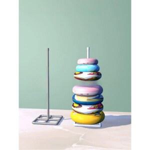 물놀이 튜브거치대 수영장 튜브 풀빌라 수납 스탠드 레귤러 거치대 그레이 맞춤제작 화이트