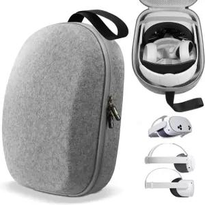 메타 퀘스트 3S/퀘스트 3용 사라 휴대용 케이스 VR 헤드셋 컨트롤러 오피셜 오리지널 헤드 스트랩 액세서리