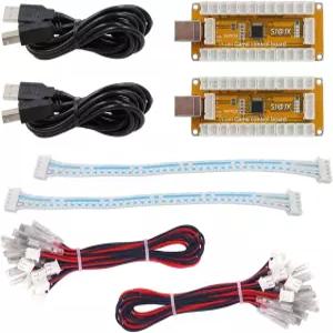 닌텐도 스위치 PC PS3 라즈베리 파이 MAME용 SJ@JX 아케이드 게임 USB 인코더 제로 지연 2인용 게임패드