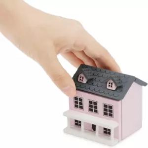 인형의 집 액세서리를 위한 미니어처 코티지 데스크탑 장식 나무 미니 하우스 수납 애호가를 멋진 선물