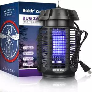 BALDR 버그 재퍼 야외 실내 20W 전력 및 4200V 즉석 그리드 모기 퇴치제 파티오 뒷마당 가정용