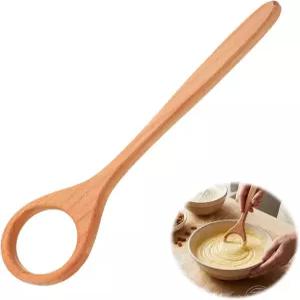 12인치 나무 덴마크 반죽 거품기 혼합용 사워도우 빵 도구 달걀가루 피자 페이스트리용 교반기 굽기 용품