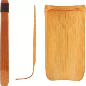 중국 공푸 의식 홈 오피스 찻집 액세서리를 위한 대나무 차 스쿱과 집게가 포함된 아티베터 폴리싱 티 세트