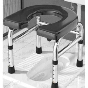 좌욕 치루 35 45cm 대야 뚫린 구멍 회색 변기 좌식의자 높이조절