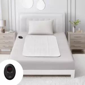 Bwarm 전기 온열 매트리스 패드 미니 트윈 사이즈 31인치 x 55인치 침대 워머 9가지 열 설정 112시간 자동