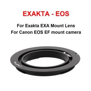 EXAKTA-EOS 마운트 어댑터 링 알루미늄 스틸 Exakta EXA 렌즈 캐논 호환 EOS EF 카메라 6D 7D 750D 등