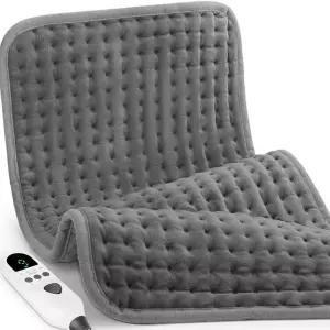 허리 및 생리통 를 위한 온열 패드 목과 어깨를 9가지 열 설정 전기 자동 차단 부드러운 세탁기 원단 엄마