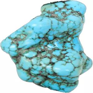 리얼젬 133.6Ct 내추럴 블루 터쿼이즈 원 러프 루즈 보석 암석 텀블러