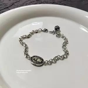 과달루페성모상팔찌 은 가톨릭 천주교 틈새 보석 십자가