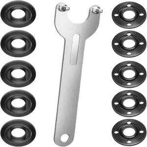 Direvcdro 11개 앵글 그라인더 너트 렌치 키트 5/8-11 플랜지 금속 잠금 다웰트 미와우키 마키타193465-4