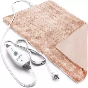 퓨어리치먼트 퓨어 릴 디럭스 히팅 패드12인치 x 24인치 4개의 인스타히트 설정이 있는 전신 테라피 패드