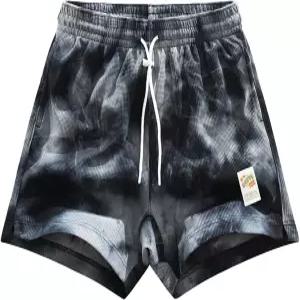 DIOTTR 남성 타이 다이 그래픽 반바지 운동용 러닝 농구 캐주얼 디자이너 멋진 스트리트웨어