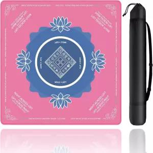 마작 매트 가방 포함 테이블용 31.5인치 x 고무 미끄럼 방지 및 소음 감소 보드 게임 포커 타일 도미노용