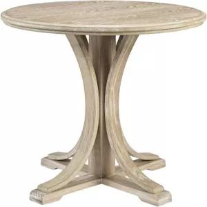 마사 스튜어트 파티마 액센트 테이블 현대적인 미드 센추리 소박한 받침대 디자인 원형 테이블탑 거실 가구