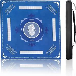 테이블 방수 및 얼룩 방지용 ELNDUXG 마작 매트 31.5 X 주름 미끄럼 방지 커버는 포커 보드 게임