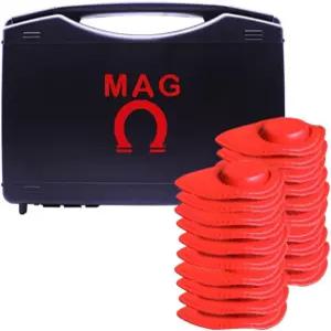 MAG 20 u2011팩 페라이트 바이오자석 키트 u2013 3000 u202FGauss Dr. u202FGoiz 테라피 투명 극성 표시