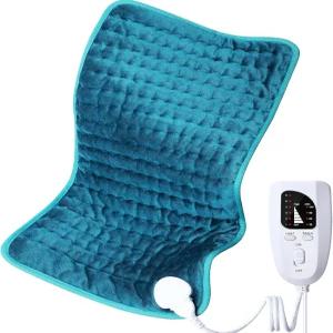 등/어깨/목/복부용 발열 패드 6가지 빠른 난방 설정이 가능한 전기 자동 꺼짐 부드러운 세탁기 원단 여성