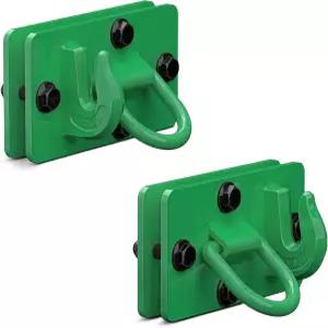 AMBUL 2팩 트랙터 버킷 후크 타이 다운 링 그랩 토후 마운트에 70등급 단조 스틸 볼트 백어 플레이트 장착