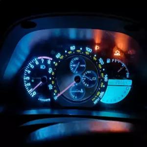 WLJH 매우 밝은 스 블루 대시 계기판 게이지 클러스터 리드 전구 키트 렉서스 IS300 20012005 5팩