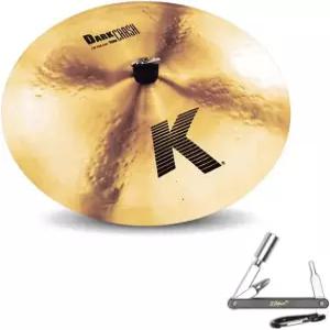 질지안 K0905 19인치 K 다크 크래시 드럼 세트 ZKEY로 낮은 피치의 브론즈 심벌 주조