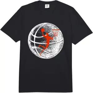 농구 덩크 실루엣 스포츠 팬 선물 티 컴포트 컬러 헤비급 티셔츠