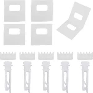 수직 블라인드 수리 키트 ZZLZX 10 PCS 기어 빗 31/2인치 베인 캐리어용 스템 및 20 탭