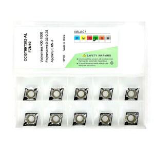 알루미늄 터닝 금속 절삭 50 공구용 CCGT 32 카바이드 CCGT09T302 AL