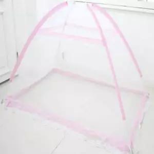 유아용 원터치 모기장 핑크 침대 방충망 모기 차단망 셀프 설치