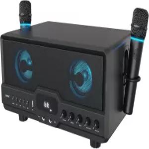 RHM L268 노래방 기기 HDMI 및 광케이블로 TV 연결 마이크 4개 블루투스 지원 조절 가능한 고음 저음