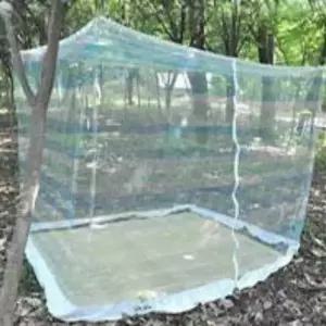 사각 텐트형 모기장 가족용 투톤 지퍼 모기망