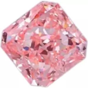 3 Ct 내추럴 비비드 핑크 D 컬러 다이아몬드 래디언트 컷 VVS1 클리어런스 무열 투명 루즈 원석 보석 및