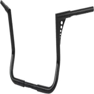 GreenL 블랙 14인치 라이즈 1.25인치 에이프 행거 핸들바 할리 투어 일렉트라 글라이드 배거 FLHT 드레서