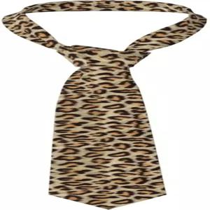결혼식과 비즈니스를 위한 레오파드 인조 모피 우아한 남성용 넥타이 부드럽고 편안한 새틴 내구성이