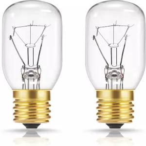 DOREshop 가전 전구 후드 아래 40W T8 E17 전자레인지 라이트 스토브 냉장고 라바 램프 오븐 2팩