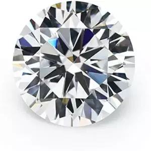 1000개 1.25mm 흰색 AAAA 원형 기계 절단 작은 큐빅 지르코니아 루즈 CZ 스톤 합성 보석