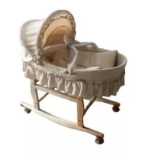 원목 라탄 아기요람 침대 스튜디오 소품 수면 촬영