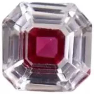 11.35Ct 내추럴 레드 화이트 피탐바리 사파이어 래디언트 컷 보석 제작용 루즈 인증