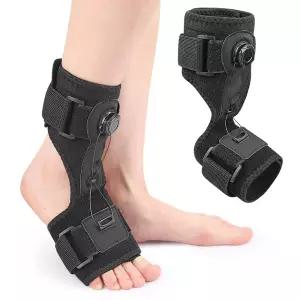 RONGXG 발 드롭 안정화 브레이스 회전 야간 부목 조절 가능 정형화 아킬레스 건염 뼈 골절 뇌졸중