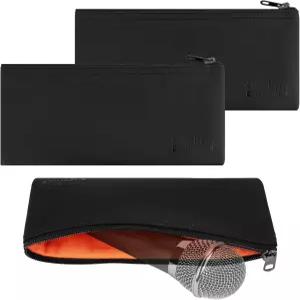 크리에이터용 마이크 지퍼 파우치 3팩 오디오 테크니카 AT2005USB ATR2100xUSB AT2010 슈어 SM57 SM48 베타