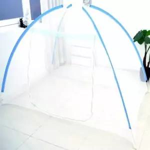 [콩심팥심]휴대용 모기장 120X200 블루 원터치 캐노피 야외 캠핑용