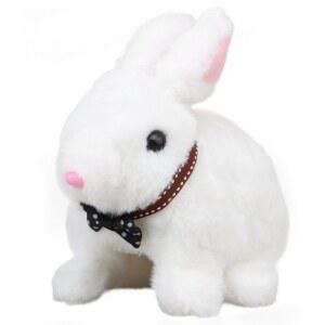 토끼 전동 봉제 인형 인형 흰토끼 인형 생일 선물